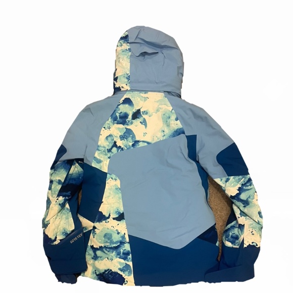 Spyder women's GORE-TEX ski jacket with a blue and white abstract pattern - Picture 3 of 3